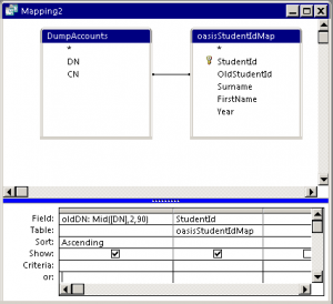 Access: Mapping Query